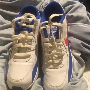 Red white and blue nike air max